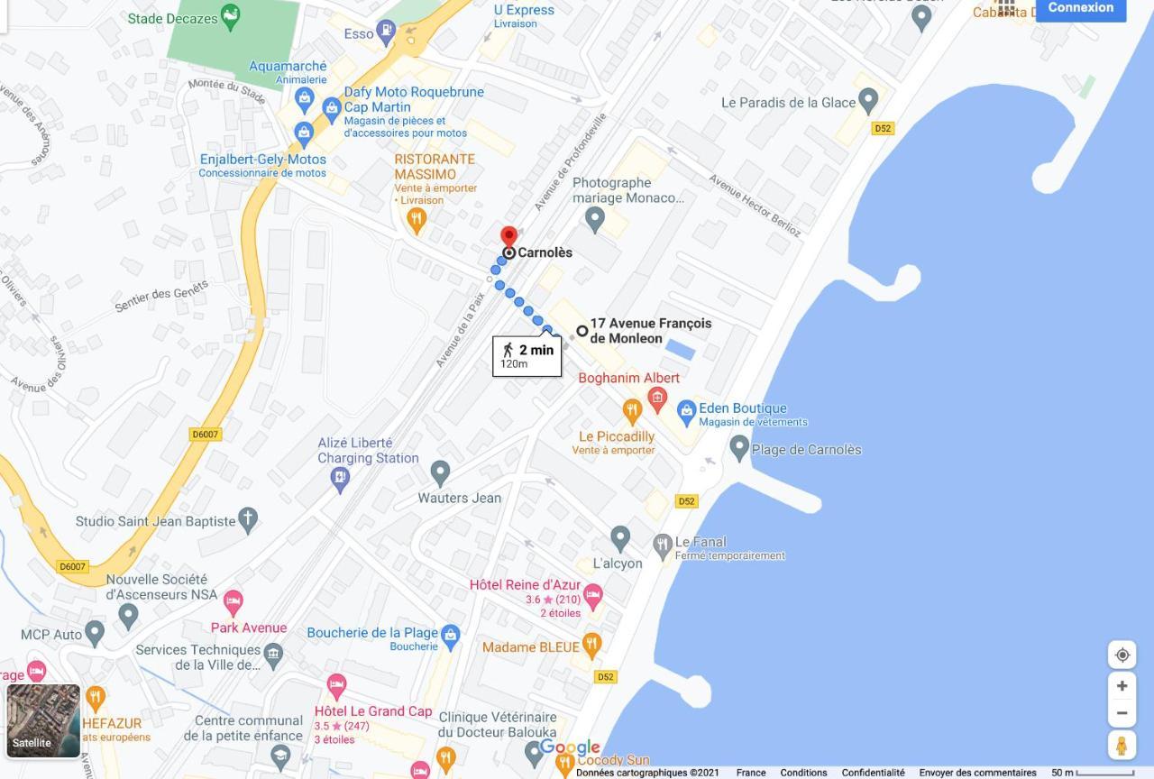 Chaleureux studio, 200m de la plage, parking, wifi Roquebrune-Cap-Martin Extérieur photo